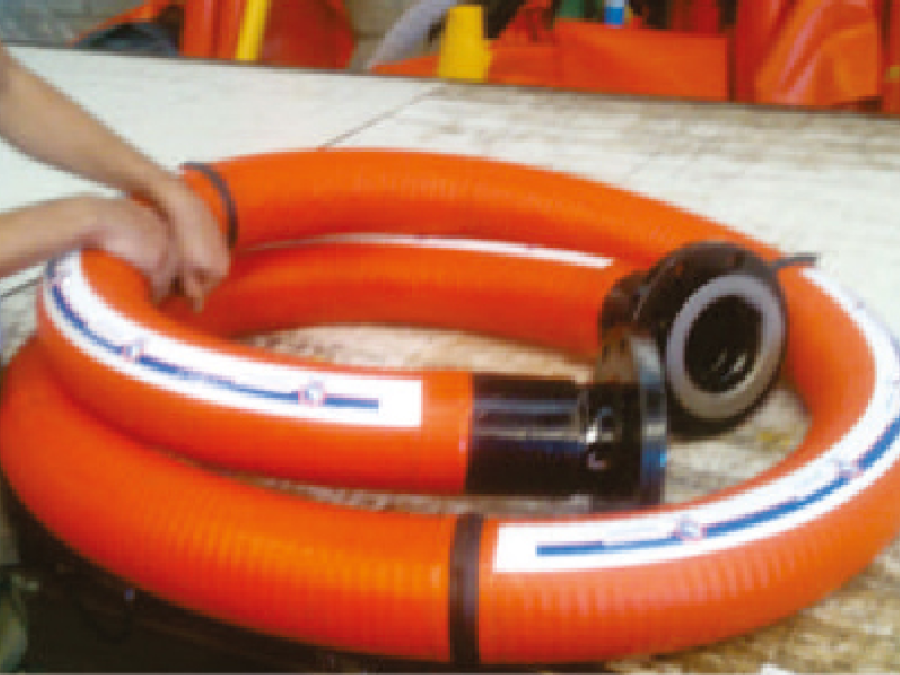 Manguera multicapa reforzado con asas